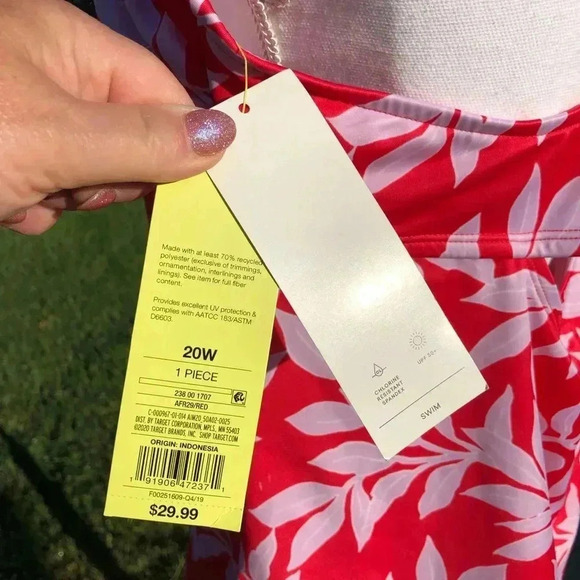 All In Motion Swim Top 20W NWT - Picture 6 of 7